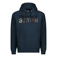 Navy accept. understand love autism Premium Hoodie - CowhideDigitalArt