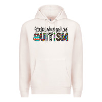 Pale Pink accept. understand love autism Premium Hoodie - CowhideDigitalArt