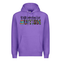 Purple accept. understand love autism Premium Hoodie - CowhideDigitalArt