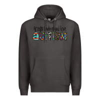 Smoke accept. understand love autism Premium Hoodie - CowhideDigitalArt