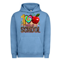 Pigment Pebble Blue 100 days of school Urban Hoodie - AdoDesignShop