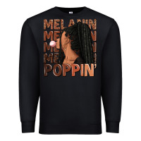 Black Melanin poppin' afro woman Premium Sweatshirt - RanaPortraitStore