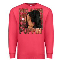 Cardinal Melanin poppin' afro woman Premium Sweatshirt - RanaPortraitStore