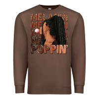 Chestnut Melanin poppin' afro woman Premium Sweatshirt - RanaPortraitStore