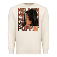 Sandshell Melanin poppin' afro woman Premium Sweatshirt - RanaPortraitStore