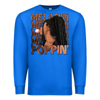 True Royal Melanin poppin' afro woman Premium Sweatshirt - RanaPortraitStore