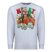 Heather Grey Merry and bright black girl sneakers Premium Sweatshirt - RanaPortraitStore