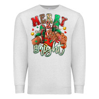 Oatmeal Heather Merry and bright black girl sneakers Premium Sweatshirt - RanaPortraitStore