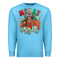Ocean Blue Merry and bright black girl sneakers Premium Sweatshirt - RanaPortraitStore
