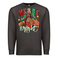 Smoke Merry and bright black girl sneakers Premium Sweatshirt - RanaPortraitStore