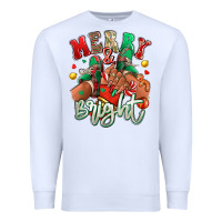 White Merry and bright black girl sneakers Premium Sweatshirt - RanaPortraitStore