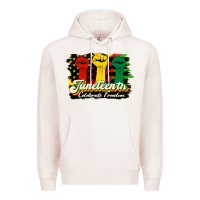 Pale Pink juneteenth celebrate freedom Premium Hoodie - HRA Design Shop