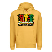 Mustard juneteenth celebrate freedom Premium Hoodie - HRA Design Shop