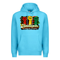 Ocean Blue juneteenth celebrate freedom Premium Hoodie - HRA Design Shop