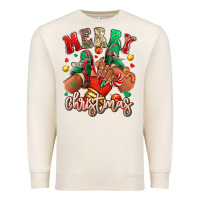 Sandshell Merry Christmas black girl sneakers Premium Sweatshirt - RanaPortraitStore
