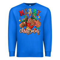 True Royal Merry Christmas black girl sneakers Premium Sweatshirt - RanaPortraitStore