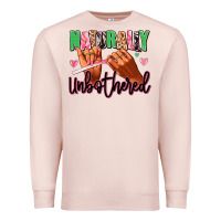 Pale Pink Naturally unbothered afro nails Premium Sweatshirt - RanaPortraitStore