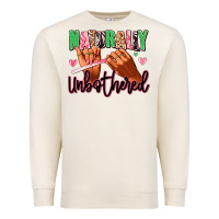 Sandshell Naturally unbothered afro nails Premium Sweatshirt - RanaPortraitStore