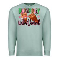 Seafoam Naturally unbothered afro nails Premium Sweatshirt - RanaPortraitStore