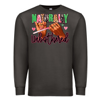 Smoke Naturally unbothered afro nails Premium Sweatshirt - RanaPortraitStore