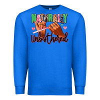 True Royal Naturally unbothered afro nails Premium Sweatshirt - RanaPortraitStore