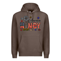 Coffee america honey Premium Hoodie - CowhideDigitalArt