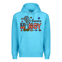 Ocean Blue america honey Premium Hoodie - CowhideDigitalArt