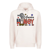 Pale Pink america honey Premium Hoodie - CowhideDigitalArt