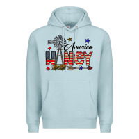 Blue Mist america honey Premium Hoodie - CowhideDigitalArt
