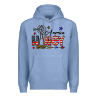 Colony Blue america honey Premium Hoodie - CowhideDigitalArt