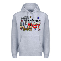 Heather Grey america honey Premium Hoodie - CowhideDigitalArt