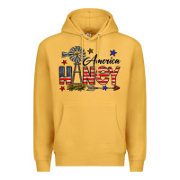 Mustard america honey Premium Hoodie - CowhideDigitalArt
