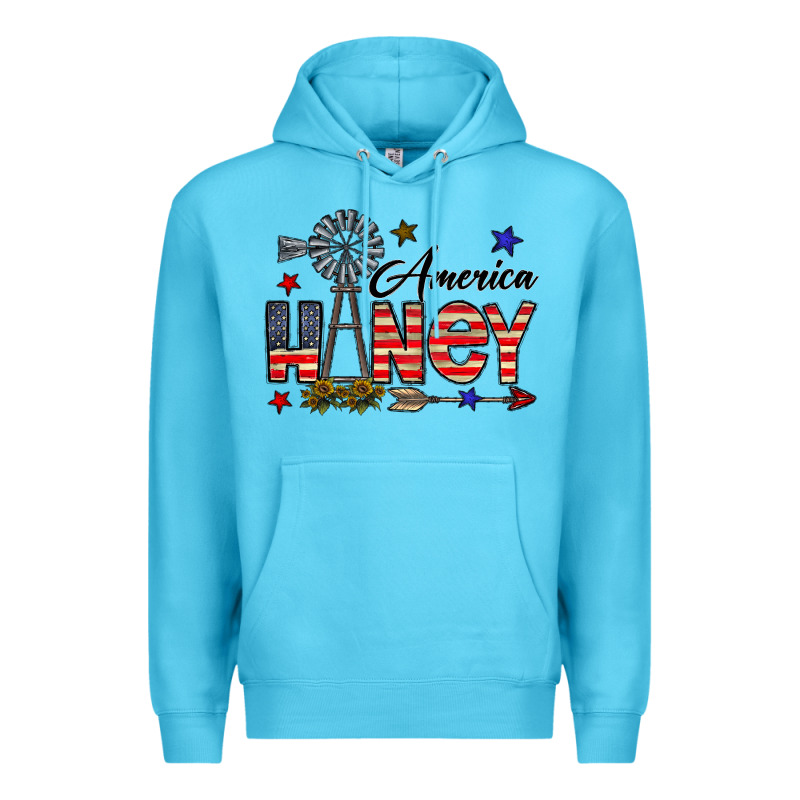 America Honey Premium Hoodie by CowhideDigitalArt | Teevron
