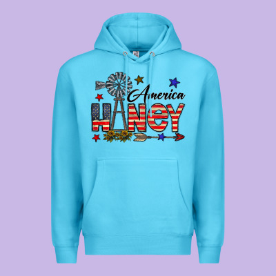 America Honey Premium Hoodie Designed By Cowhidedigitalart
