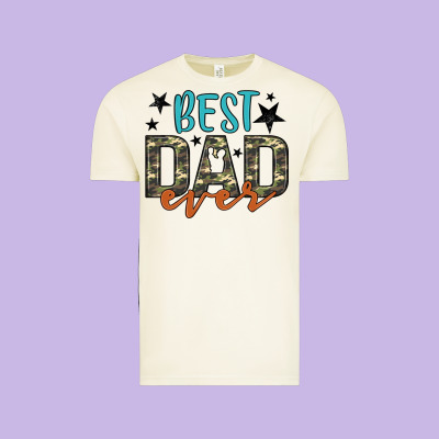 Best Dad Ever Vintage Tee Designed By Artiststas