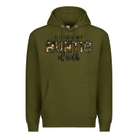 Army Green auntie Premium Hoodie - CowhideDigitalArt