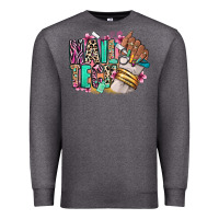Charcoal Heather Nail Tech afro nail art Premium Sweatshirt - RanaPortraitStore
