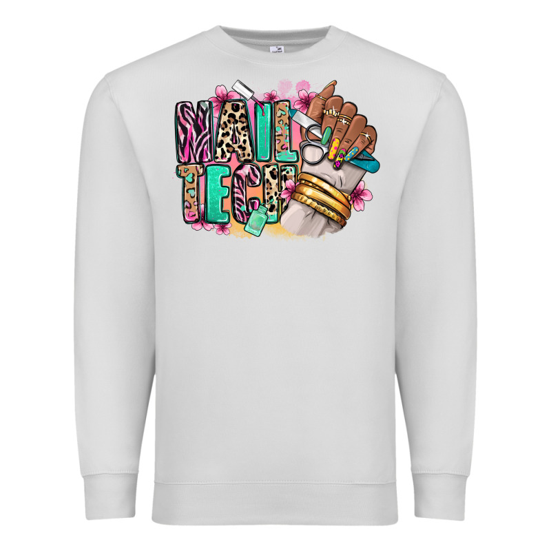 Nail Tech Afro Nail Art Premium Sweatshirt by RanaPortraitStore | Teevron