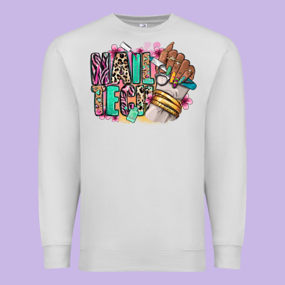 Premium Sweatshirt Nail Tech afro nail art