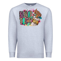 Heather Grey Nail Tech afro nail art Premium Sweatshirt - RanaPortraitStore