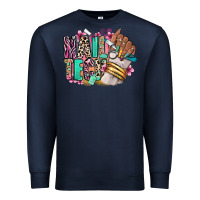 Navy Nail Tech afro nail art Premium Sweatshirt - RanaPortraitStore
