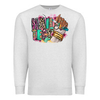 Oatmeal Heather Nail Tech afro nail art Premium Sweatshirt - RanaPortraitStore