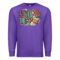 Purple Nail Tech afro nail art Premium Sweatshirt - RanaPortraitStore