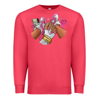 Cardinal Pink and white sneaker girl Premium Sweatshirt - RanaPortraitStore