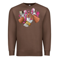 Chestnut Pink and white sneaker girl Premium Sweatshirt - RanaPortraitStore