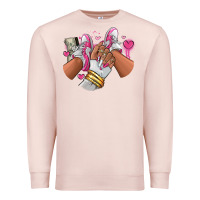 Pale Pink Pink and white sneaker girl Premium Sweatshirt - RanaPortraitStore