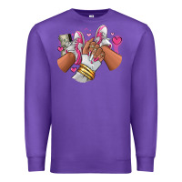 Purple Pink and white sneaker girl Premium Sweatshirt - RanaPortraitStore