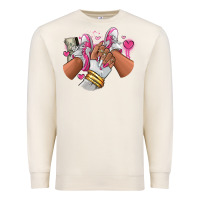 Sandshell Pink and white sneaker girl Premium Sweatshirt - RanaPortraitStore