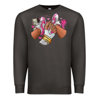 Smoke Pink and white sneaker girl Premium Sweatshirt - RanaPortraitStore