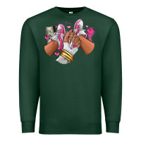 Sports Green Pink and white sneaker girl Premium Sweatshirt - RanaPortraitStore